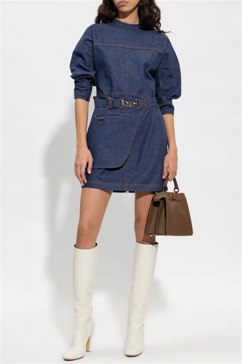 fendi dress womens sale|fendi denim dress.